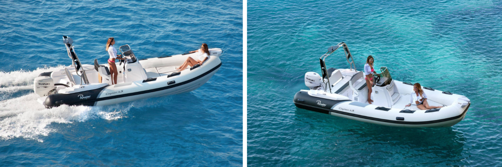 Ranieri Cayman inflatables RIB, semi-rigid inflatable