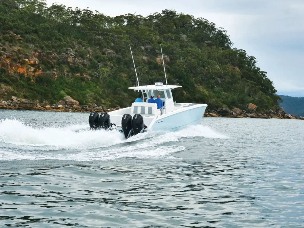 Invincible 37 Catamaran on Pittwater with John Ford and Trade a Boat 